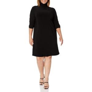 Norma Kamali Women’s Kamali Kulture Turtleneck Dress(Black)