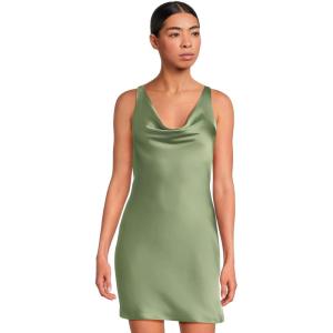 Norma Kamali Womens Maria Mini Dress(Vintage Green)
