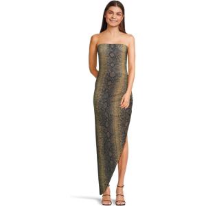 Norma Kamali Women’s Strapless Side Drape Gown(Python)