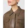 NORMA KAMALI Women’s Jeans Jacket Short, BARK