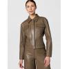 NORMA KAMALI Women’s Jeans Jacket Short, BARK