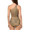 NORMA KAMALI Women’s Standard ONE Shoulder MIO, Cheetah Patch