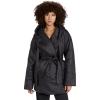 Norma Kamali Women’s Hooded Sleeping Bag Car Coat(Black)