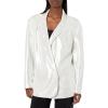 Norma Kamali Women’s Oversized Double Breasted Jacket(Pearl)