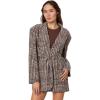 Norma Kamali Women’s Oversized Single Breasted Jacket(Choc Glenn Plaid Twd)