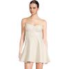 Norma Kamali Womens Strapless Grace Mini Dress(Cream)
