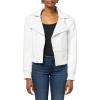 Norma Kamali womens Mini Moto Jacket(Snow White)