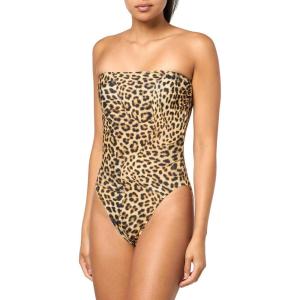 Norma Kamali Women’s Bishop One Piece(Cheetah Patch)