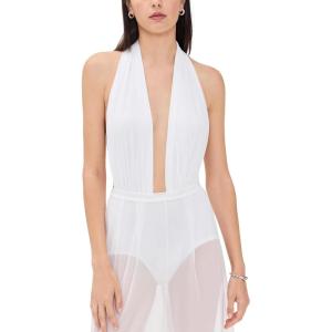 Norma Kamali Women’s Halter One Piece(Snow White)