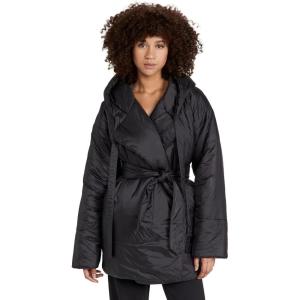 Norma Kamali Women’s Hooded Sleeping Bag Car Coat(Black)
