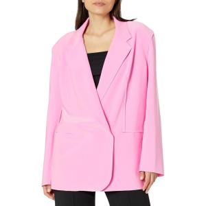 Norma Kamali Women’s Oversized Double Breasted Jacket(Candy Pink)