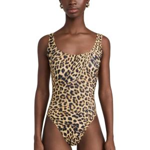 Norma Kamali Women’s Super Low Back Mio One Piece(Cheetah Patch)