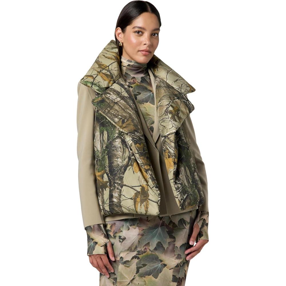 imageNORMA KAMALI Womens Sleeveless Sleeping Bag Vest Trees