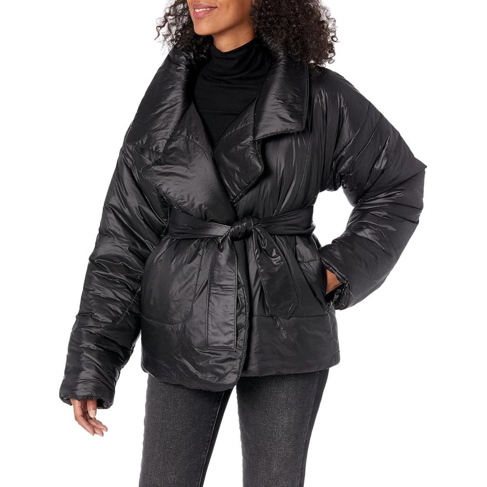 imageNorma Kamali Womens Sleeping Bag Coat ShortBlack