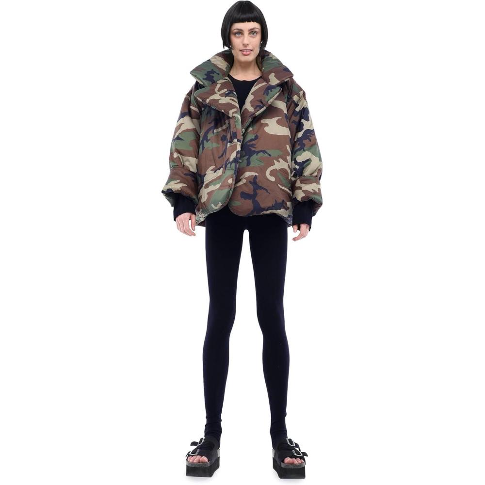 imageNorma Kamali Womens Sleeping Bag Coat ShortCamo