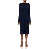 Norma Kamali Women’s All in One Side Slit Long Skirt(True Navy)