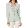 Norma Kamali Women’s Classic Single Breasted Jacket(Dried Sage)