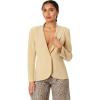 Norma Kamali Women’s Classic Single Breasted Jacket(Sand)