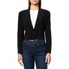 Norma Kamali Womens Cropped Single Breasted Jacket(Black)