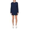 Norma Kamali Women’s Oversized Raglan Sleeve Mini Dress(True Navy)
