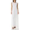 Norma Kamali Women’s Sleeveless Swing Maxi Dress(Snow White)