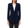 Norma Kamali boys Single Breasted Boy Fit Riding Jacket(True Navy)