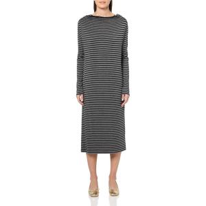 Norma Kamali Women’s All in One Side Slit Long Skirt(Black/Grey)