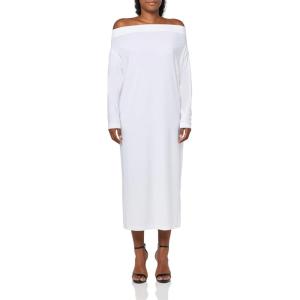 Norma Kamali Women’s All in One Side Slit Long Skirt(Snow White)