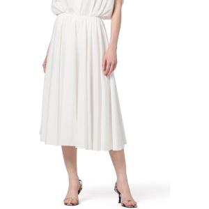 Norma Kamali Womens Flared Skirt to Midcalf (25)(Snow White)
