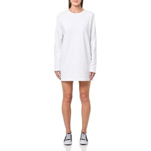 Norma Kamali Women’s Oversized Raglan Sleeve Mini Dress(Snow White)