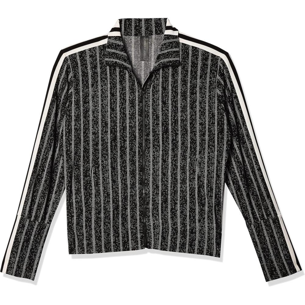 imageNorma Kamali womens Jacket Double Pinstripe TweedOffset Stripe XXS 32 US
