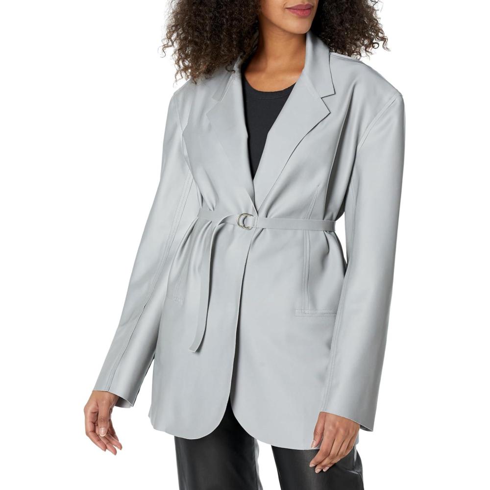 imageNorma Kamali womens Oversized Single Breasted JacketGrey