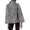 Norma Kamali womens Coat MENS TRENCH JACKET W ZIPPER, Black Acid Wash, 10 US