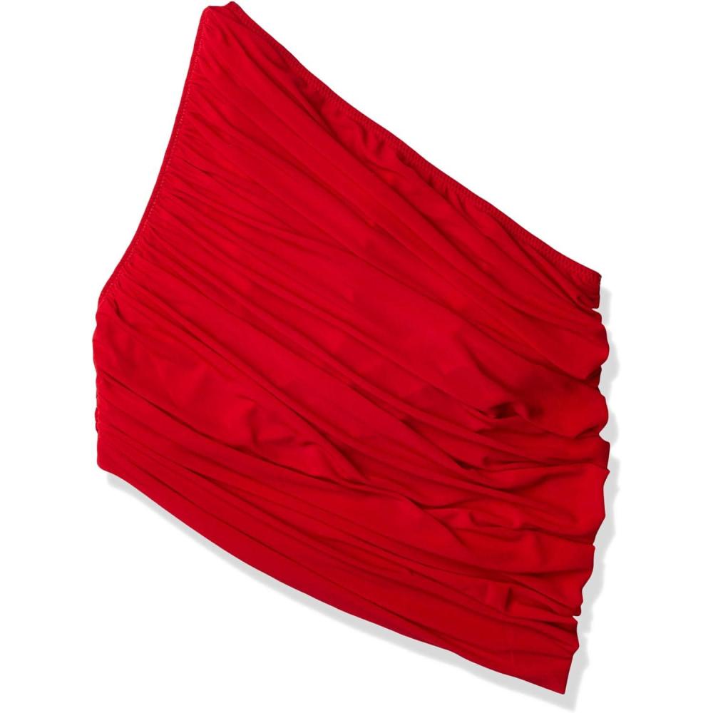 image:imageNorma Kamali Womens Diana Swim BraRed Jersey