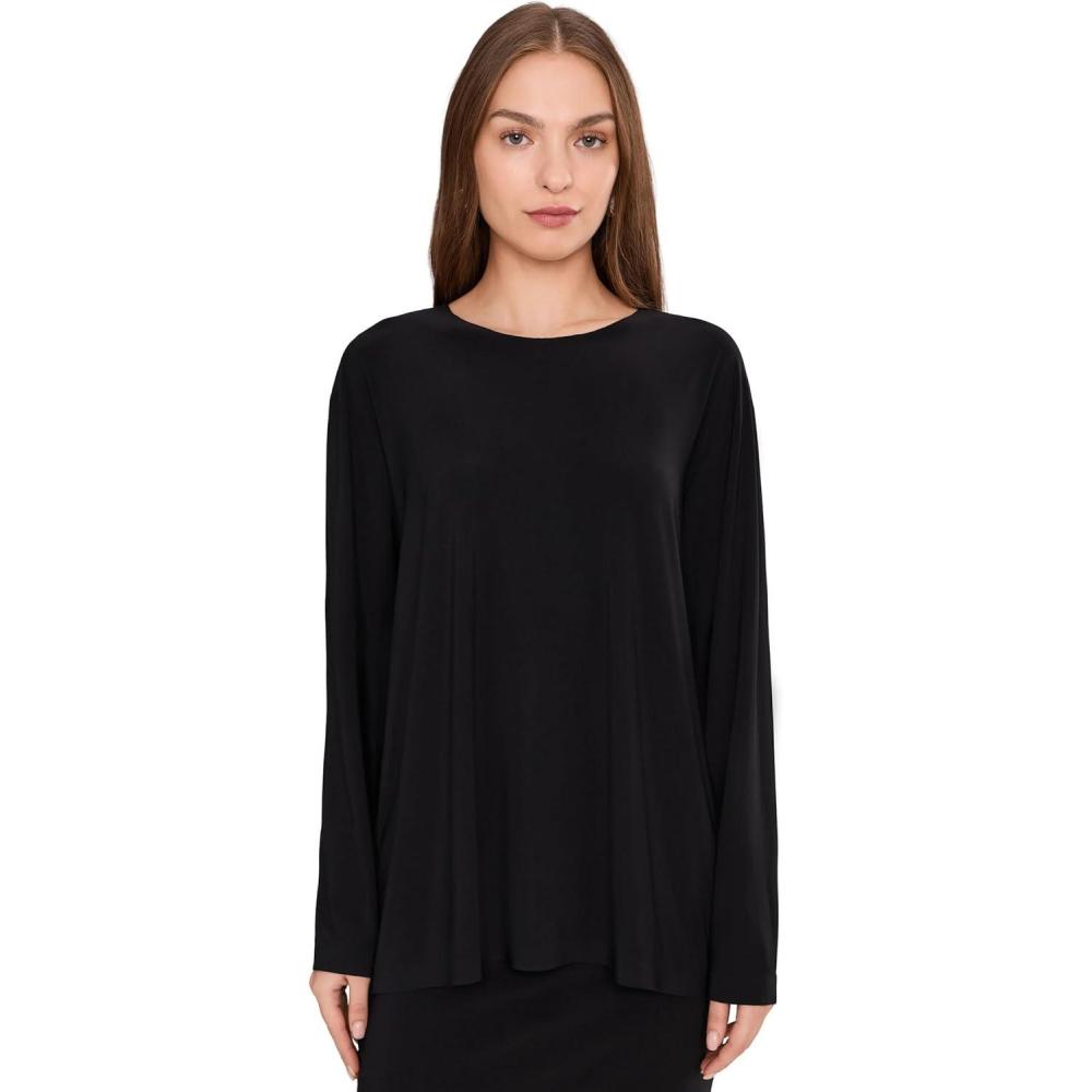 image:imageNorma Kamali womens Oversized Long Sleeve TBlack