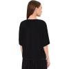 Norma Kamali womens Short Sleeve Boxy T(Black)