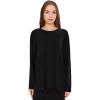 Norma Kamali womens Oversized Long Sleeve T(Black)