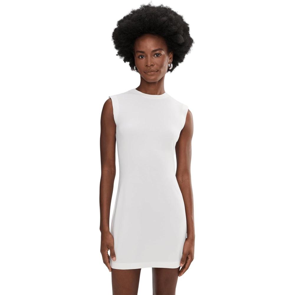 image:imageNorma Kamali Womens Sleeveless Mini DressSnow White