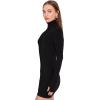 Norma Kamali Womens Long Sleeve Turtleneck Mini Dress(Black)