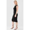 Norma Kamali Women’s Sleeveless Dress to Knee(Black)