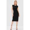 Norma Kamali Women’s Sleeveless Dress to Knee(Black)