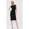 Norma Kamali Women’s Sleeveless Dress to Knee(Black)