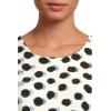 Norma Kamali Womens Sleeveless Mini Dress(Paint Dots)
