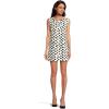 Norma Kamali Womens Sleeveless Mini Dress(Paint Dots)