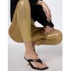 Norma Kamali Womens Cropped Legging W/O Waistband(Gold)