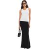 Norma Kamali Women’s Obie Long Skirt(Black)