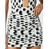 Norma Kamali Women’s Shirred Bill Pickleball Skirt(Paint Dots)