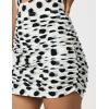 Norma Kamali Women’s Shirred Bill Pickleball Skirt(Paint Dots)