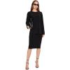 Norma Kamali Women’s Straight Skirt to Knee(Black)