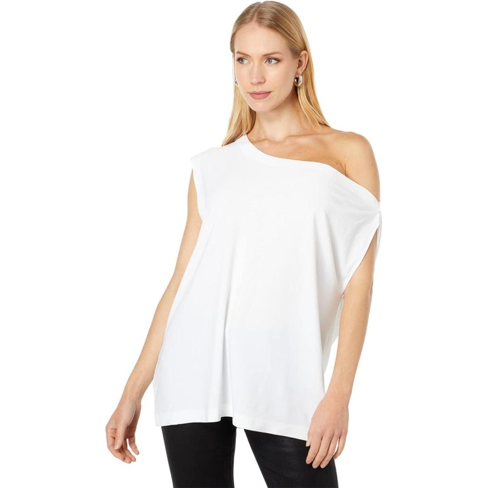 image:imageNorma Kamali Womens Drop Shoulder TopSnow White